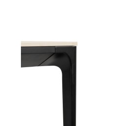 Stół SLIM 200x100 biały, czarny -         ceramiczny marmur, aluminium