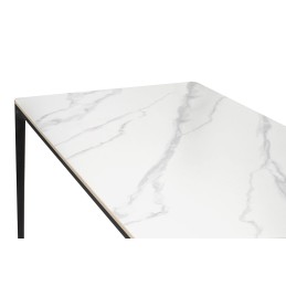 Stół SLIM 200x100 biały, czarny -         ceramiczny marmur, aluminium