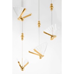 MOOSEE lampa wisząca BUTTERFLY DISC 5     złota