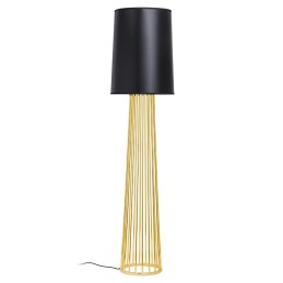 MOOSEE lampa podłogowa HOLMES STRAIGHT    złota z czarnym kloszem