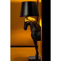 MOOSEE lampa podłogowa KOŃ HORSE STAND    S czarna - włókno szklane
