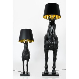 MOOSEE lampa podłogowa KOŃ HORSE STAND    S czarna - włókno szklane
