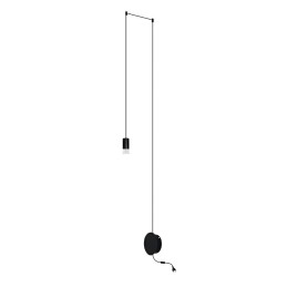 MOOSEE lampa ścienna FLUSSO WALL czarna
