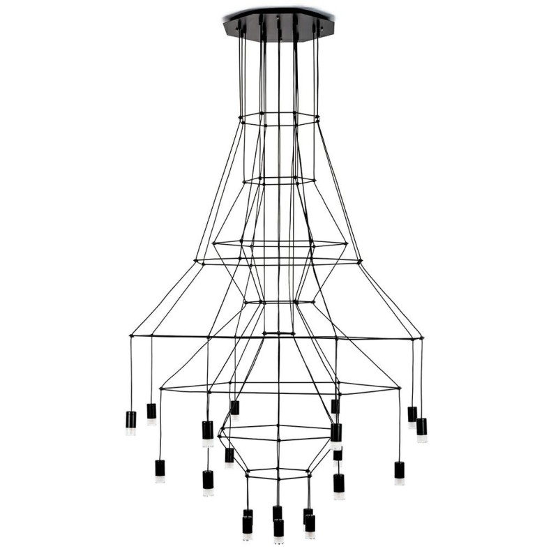 MOOSEE lampa wisząca FLUSSO 20 czarna