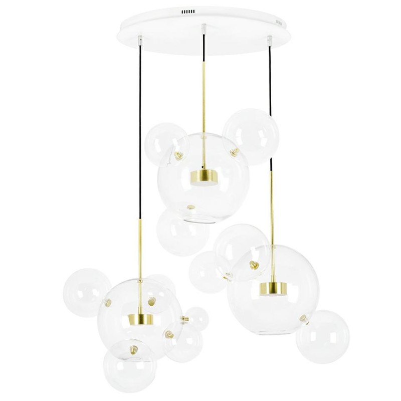 MOOSEE lampa wisząca CAPRI DISC 3 złota