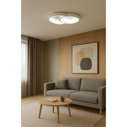 MOOSEE lampa sufitowa / plafon CELLS 2    biała