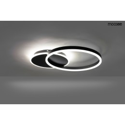 MOOSEE lampa sufitowa / plafon RINGS 2    czarna