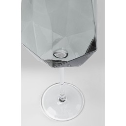 KARE komplet 4 kieliszków do wina         DIAMOND SMOKE 660 ml