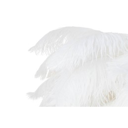 MOOSEE lampa wisząca TIFFANY 135 biała    mosiądz / naturalne pióra