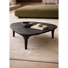 MaMaison stolik kawowy LAMINAR 86 czarny  / drewno