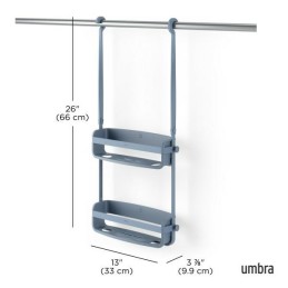 UMBRA organizer łazienkowy FLEX           niebieski