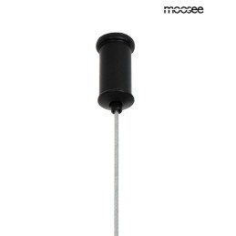 MOOSEE lampa wisząca ALURE OVAL 120       czarna/mleczna