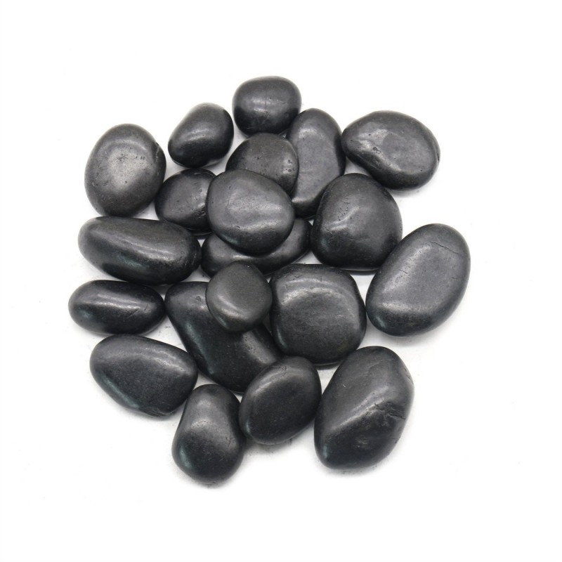 Kamień OTOCZAK 3-5 cm 10 kg polerowany    czarny