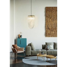 MOOSEE lampa wisząca MURANO S chrom