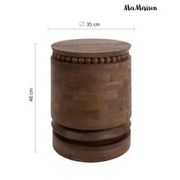 MaMaison stolik MOKA 35 brązowy / drewno  mango