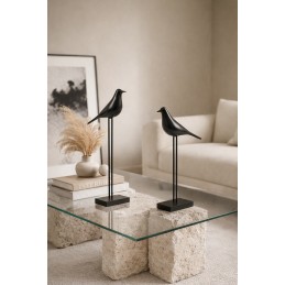 Zestaw 2 dekoracji SHP BIRDY czarna