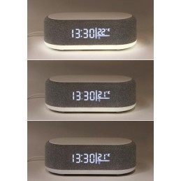 SHP BAXTER 5w1 ładowarka indukcyjna /     zegar / budzik / lampka / termometr