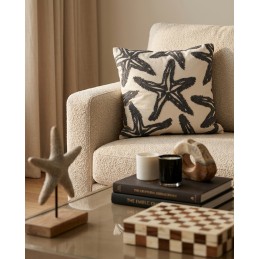 Poduszka dekoracyjna SHP STARFISH 45x45   beżowa / szara