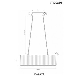 MOOSEE lampa wisząca MAZAYA biała