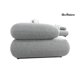 MaMaison sofa narożna ogrodowa ALEXANDER  szara (poduszki i pokrowiec w zestawie)