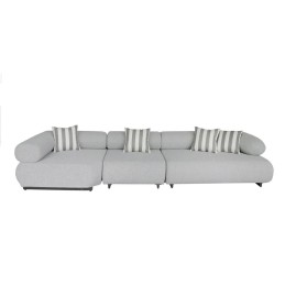 MaMaison sofa ogrodowa ALEXANDER szara    (poduszki i pokrowiec w zestawie)
