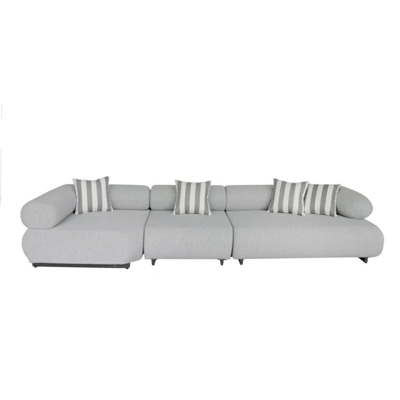 MaMaison sofa ogrodowa ALEXANDER szara    (poduszki i pokrowiec w zestawie)