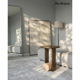 MaMaison stolik CAVEA 40 marmur /         trawertyn