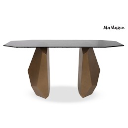 MaMaison konsola CELESTE 150 złota /      czarna