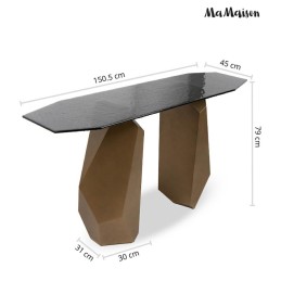 MaMaison konsola CELESTE 150 złota /      czarna