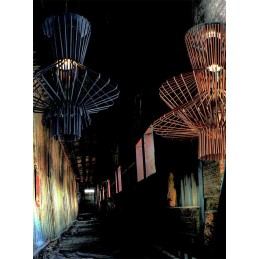 MOOSEE lampa wisząca STRAW szara