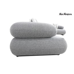 MaMaison sofa narożna ogrodowa ALEXANDER  4 szara (poduszki i pokrowiec w zestawie)