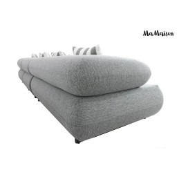 MaMaison sofa narożna ogrodowa ALEXANDER  4 szara (poduszki i pokrowiec w zestawie)