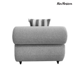 MaMaison sofa narożna ogrodowa ALEXANDER  4 szara (poduszki i pokrowiec w zestawie)