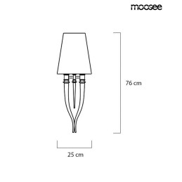 MOOSEE zestaw 2 sztuk lamp ściennych      DEVIL WALL 1 czarny