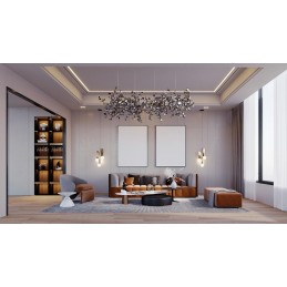 MOOSEE lampa wisząca MONETE chromowana