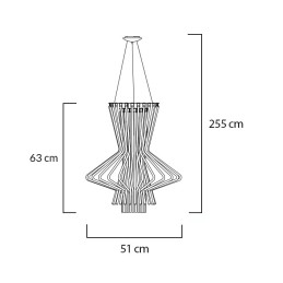 MOOSEE lampa wisząca STRAW szara