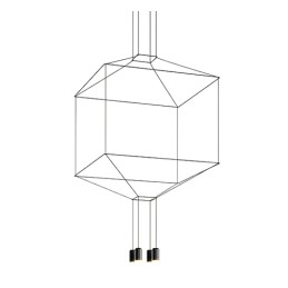 MOOSEE lampa wisząca FLUSSO 4 czarna