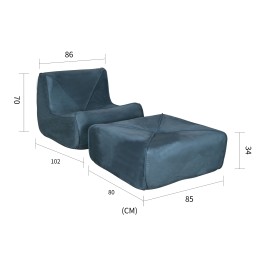 Nua N24-18 Fotel z podnóżkiem