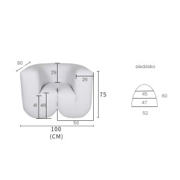 Nua N88-100-1 Fotel