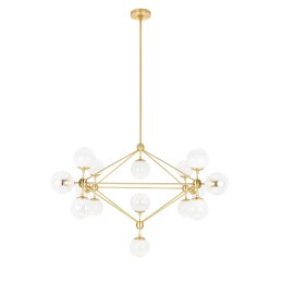 MOOSEE lampa wisząca PLANETARIO 15 GOLD   złota - klosze szronione