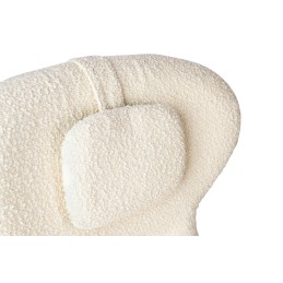 Fotel TEDDY GRAND z podnóżkiem beżowy -   stal