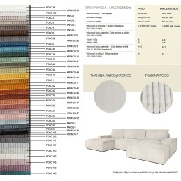 Sofa PILLOW z funkcją spania jasny beż