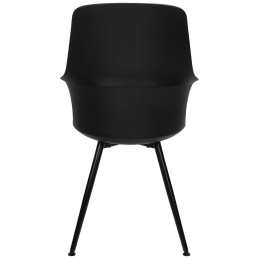 Zestaw 2 krzeseł BRAZO HIGH czarny -      polipropylen, metal