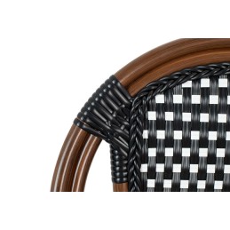 Zestaw 2 krzeseł ogrodowych CAFE PARIS    ARM brązowy rattan