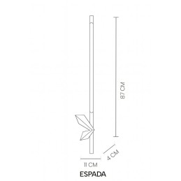 MOOSEE zestaw 2 lamp ściennych ESPADA     złoty