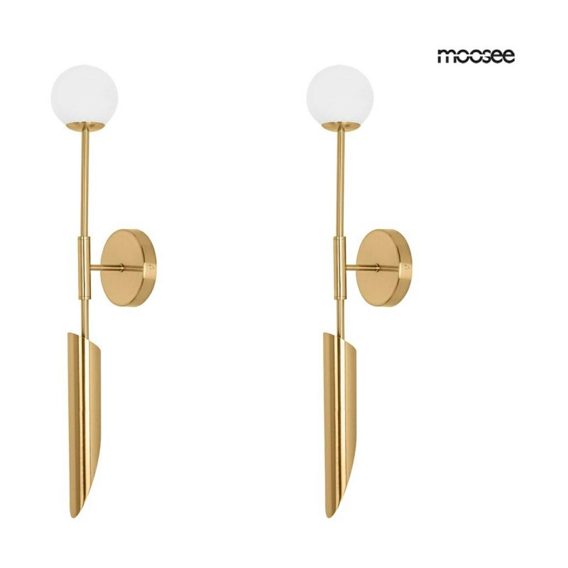 MOOSEE zestaw 2 lamp ściennych LUCCA      złoty