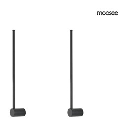MOOSEE zestaw 2 lamp ściennych OMBRE 60   czarny
