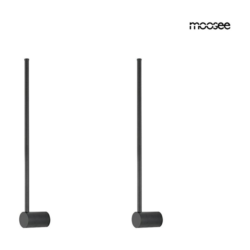 MOOSEE zestaw 2 lamp ściennych OMBRE 60   czarny