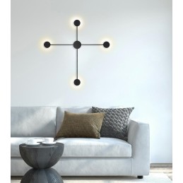 MOOSEE zestaw 2 lamp ściennych SHADOW 4   CLOSE czarny