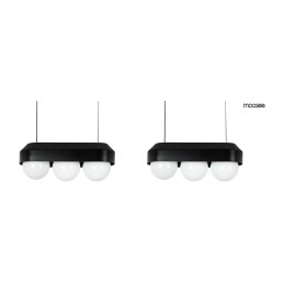 MOOSEE zestaw 2 lamp wiszących DROPS 3    czarny